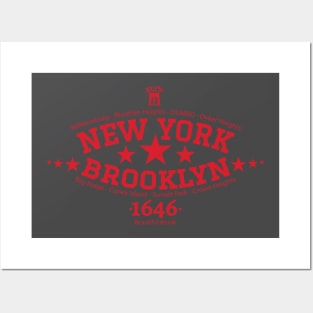 New York Brooklyn - Brooklyn Schriftzug - Brooklyn college style Logo Posters and Art